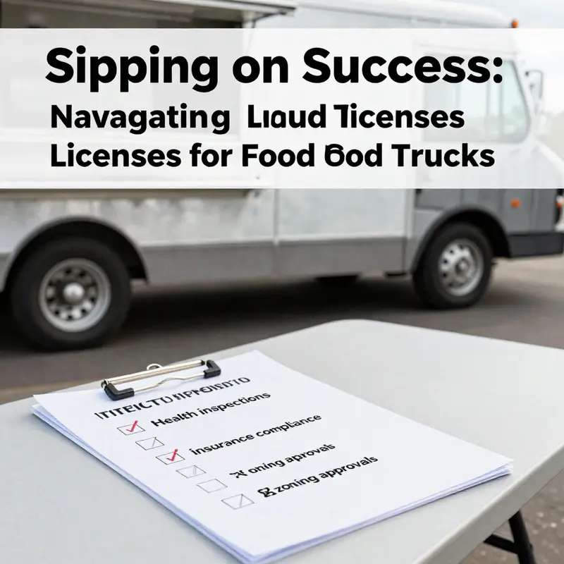 A lively food truck at a festival, highlighting the regulatory landscape for liquor licensing.
