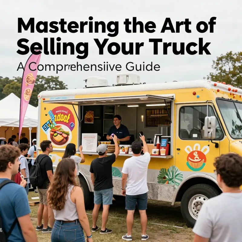 A well-prepared food truck ready for sale, ensuring buyers see its full potential.