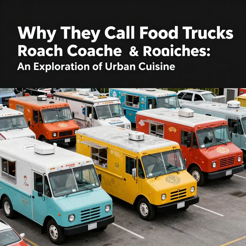 A humorous take on an old food truck, embodying the playful spirit behind the term ‘roach coach.’