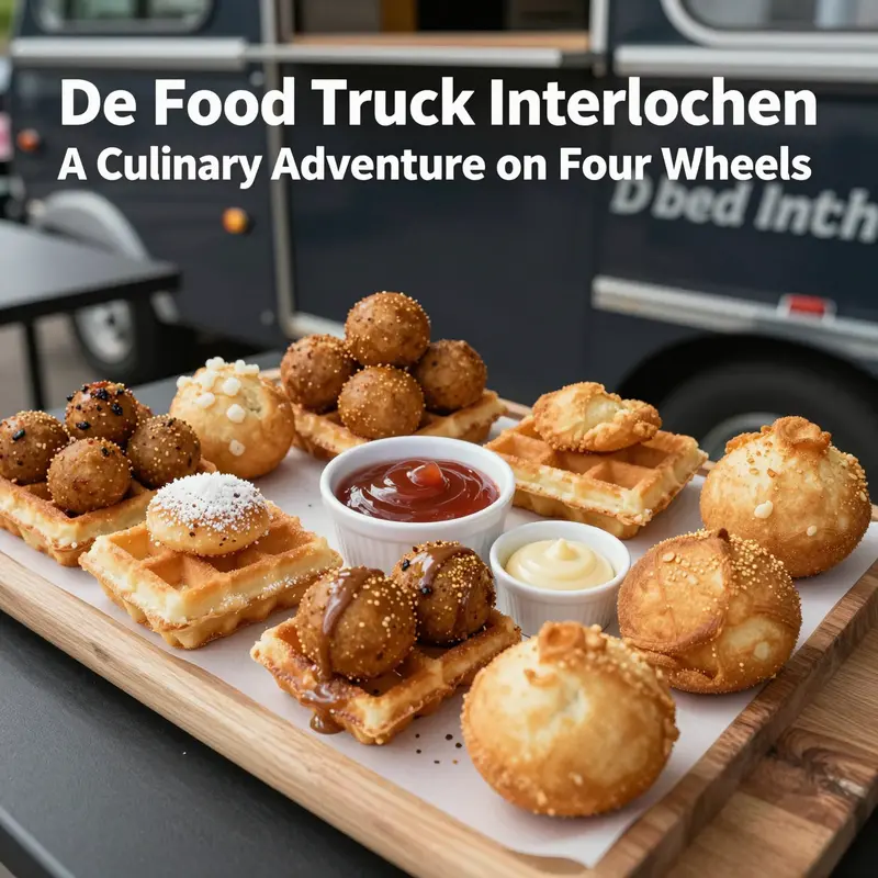The vibrant exterior of De Food Truck Interlochen, a beacon of Dutch culinary heritage in Michigan.