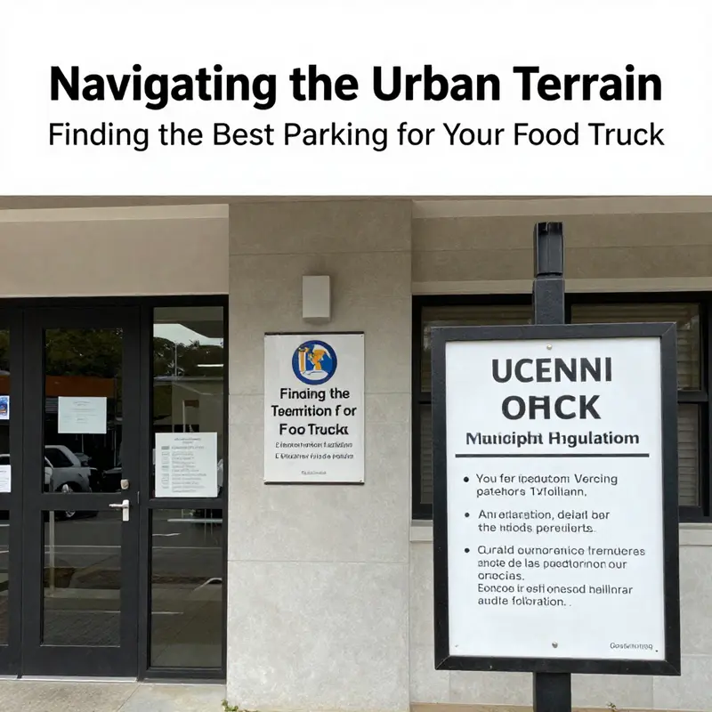 Using mapping applications to identify optimal locations for food truck parking.