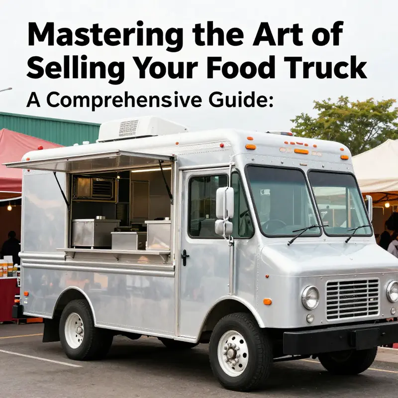 A well-prepared food truck ready for sale, ensuring buyers see its full potential.