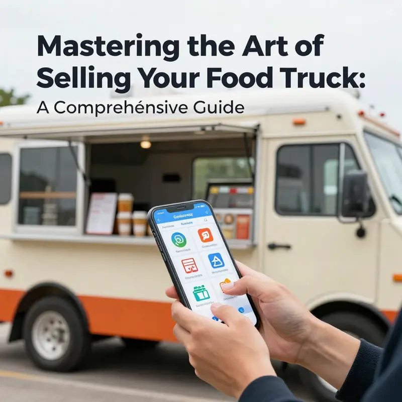 A well-prepared food truck ready for sale, ensuring buyers see its full potential.