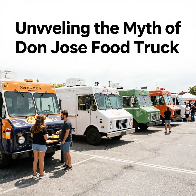 A vibrant food truck scene in San Jose, showing the diversity and excitement of local mobile dining.