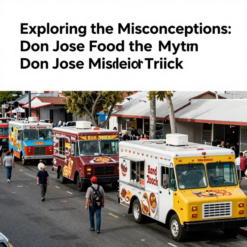 A vibrant food truck scene in San Jose, showing the diversity and excitement of local mobile dining.
