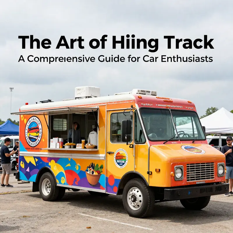 Enthusiasts collaborating on a unique food truck concept suitable for automotive events.