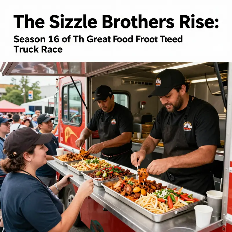 The Sizzle Brothers serve up their signature dishes during the competition.
