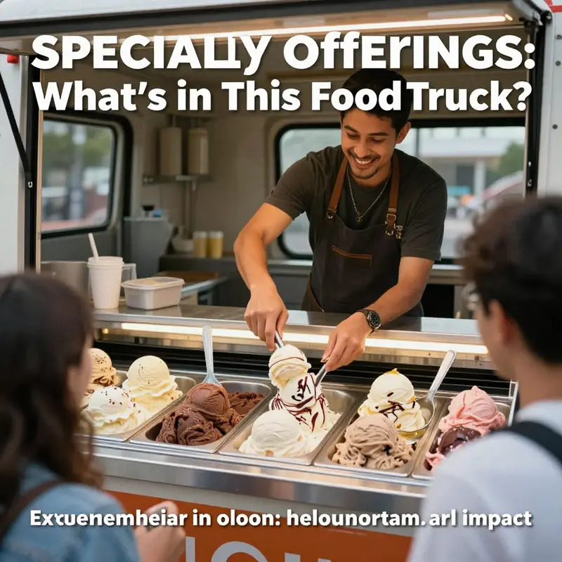 A vibrant display of diverse options available at a food truck.