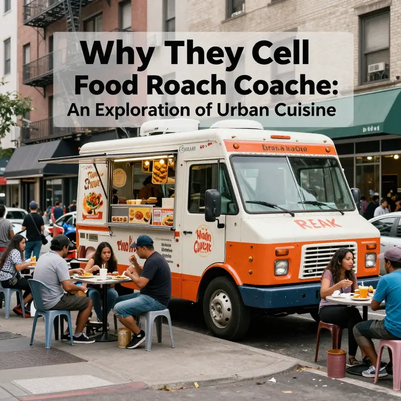 A humorous take on an old food truck, embodying the playful spirit behind the term ‘roach coach.’