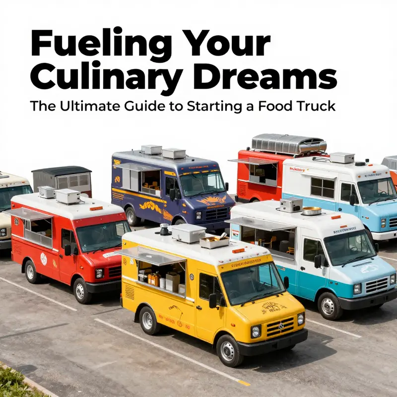 A combination of food trucks displaying their necessary licenses, emphasizing the legal aspect of operating a mobile food business.