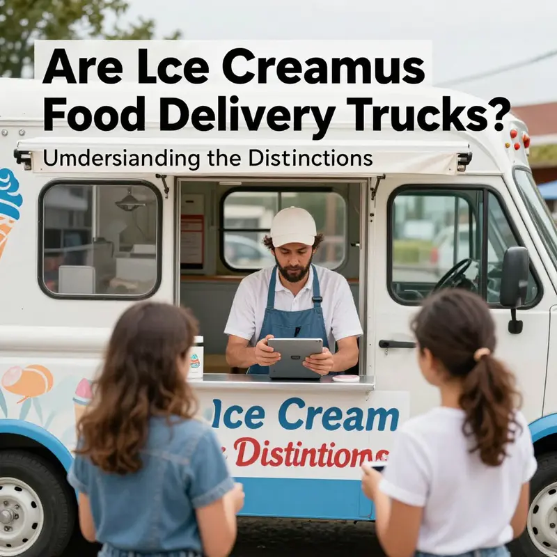 Children eagerly line up at an ice cream truck, capturing the essence of mobile retail.