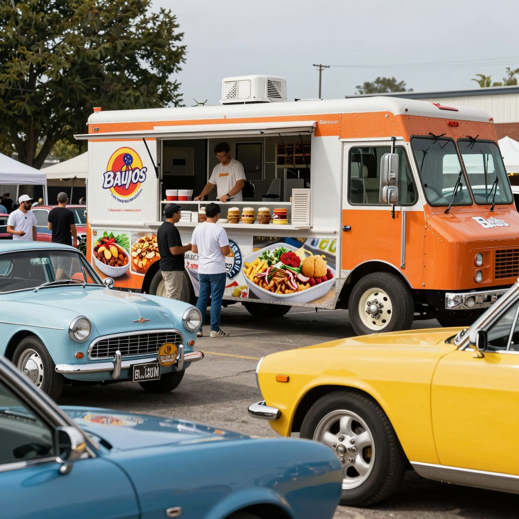 Custom Food Truck at Automotive Gathering