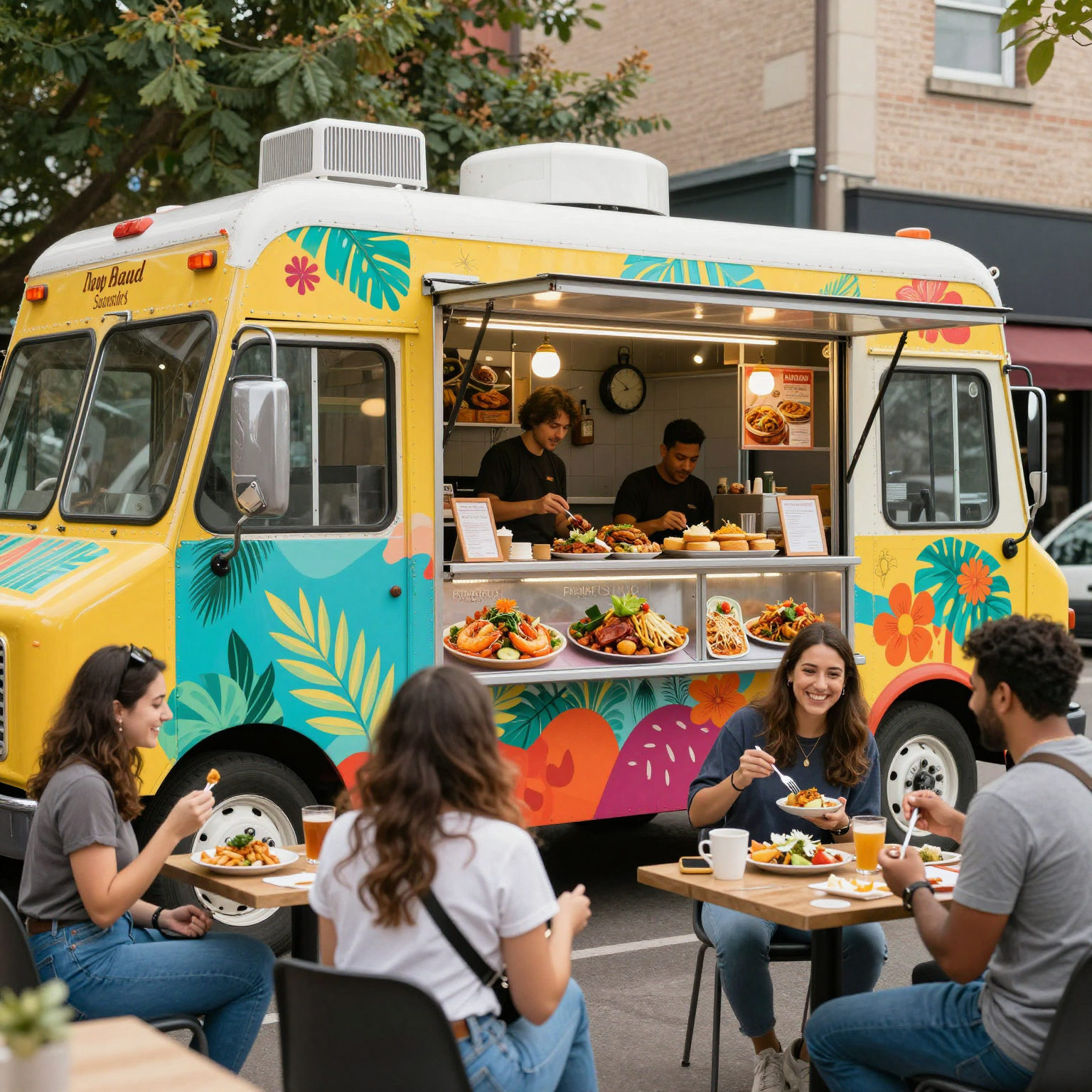 Colorful Food Truck