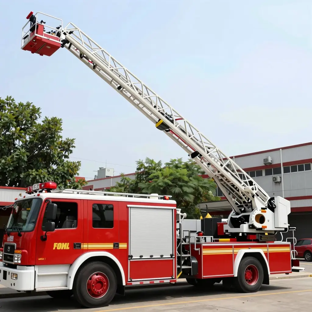 Fire Truck with Aerial Ladder