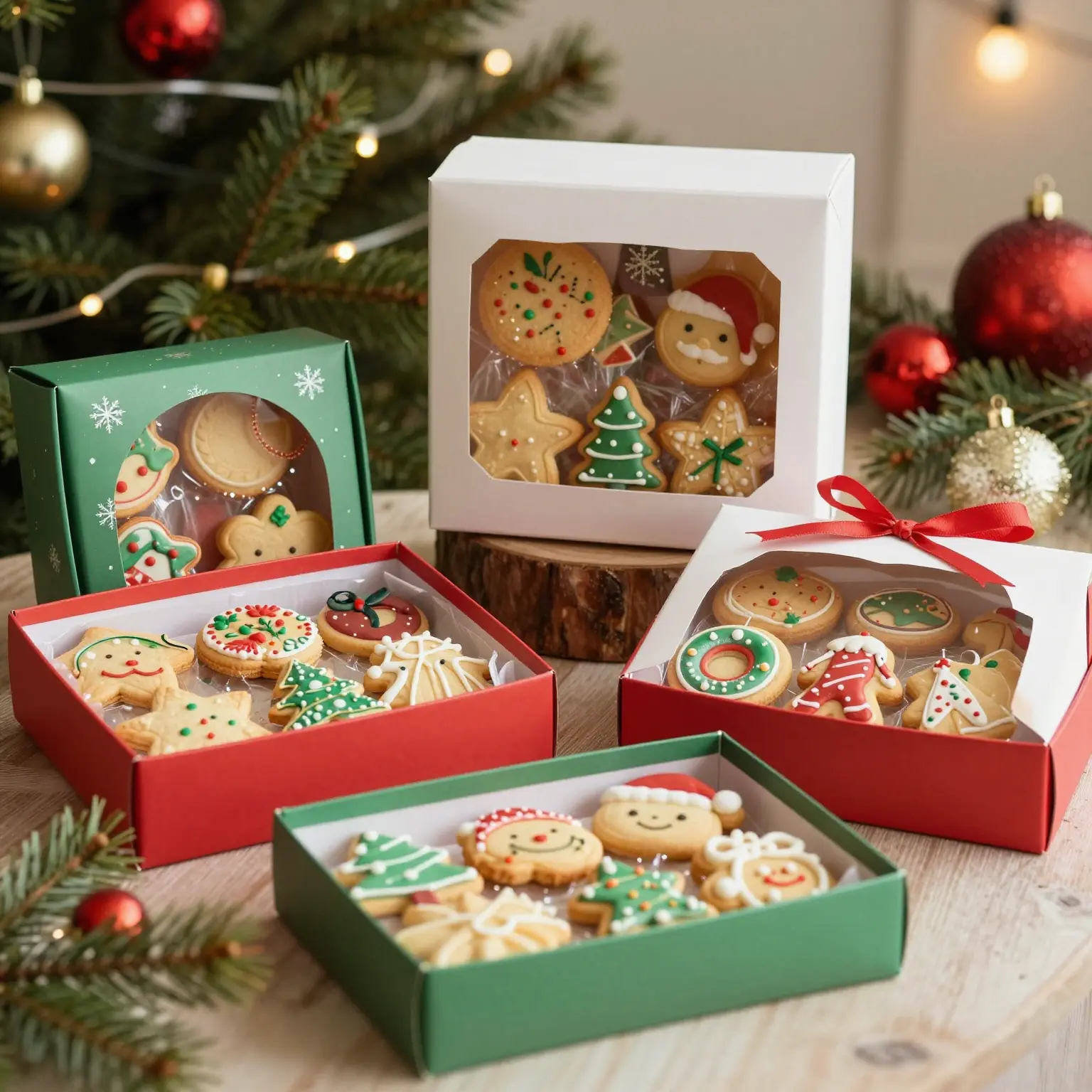 Variety of Holiday Cookie Boxes