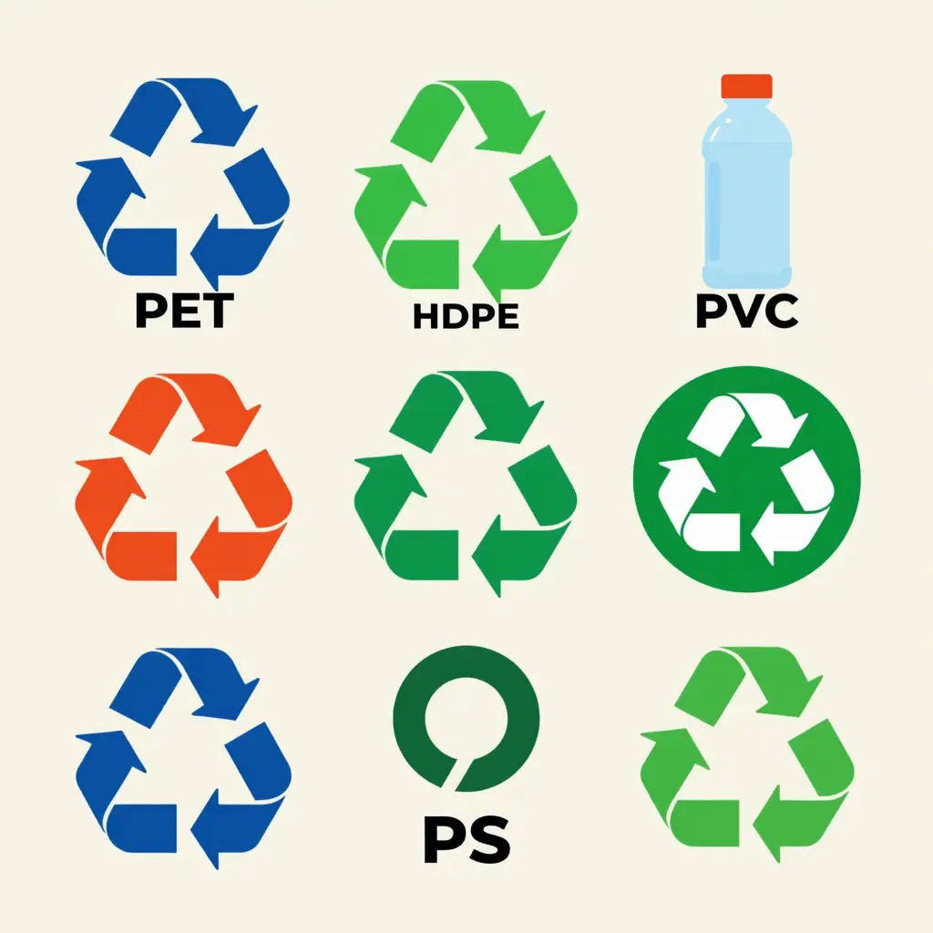 Various Plastic Recycling Symbols