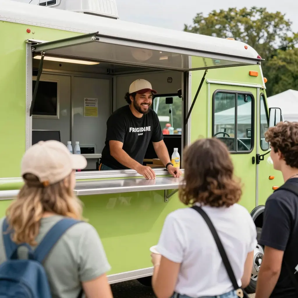 Frigidaire Food Truck Close-Up